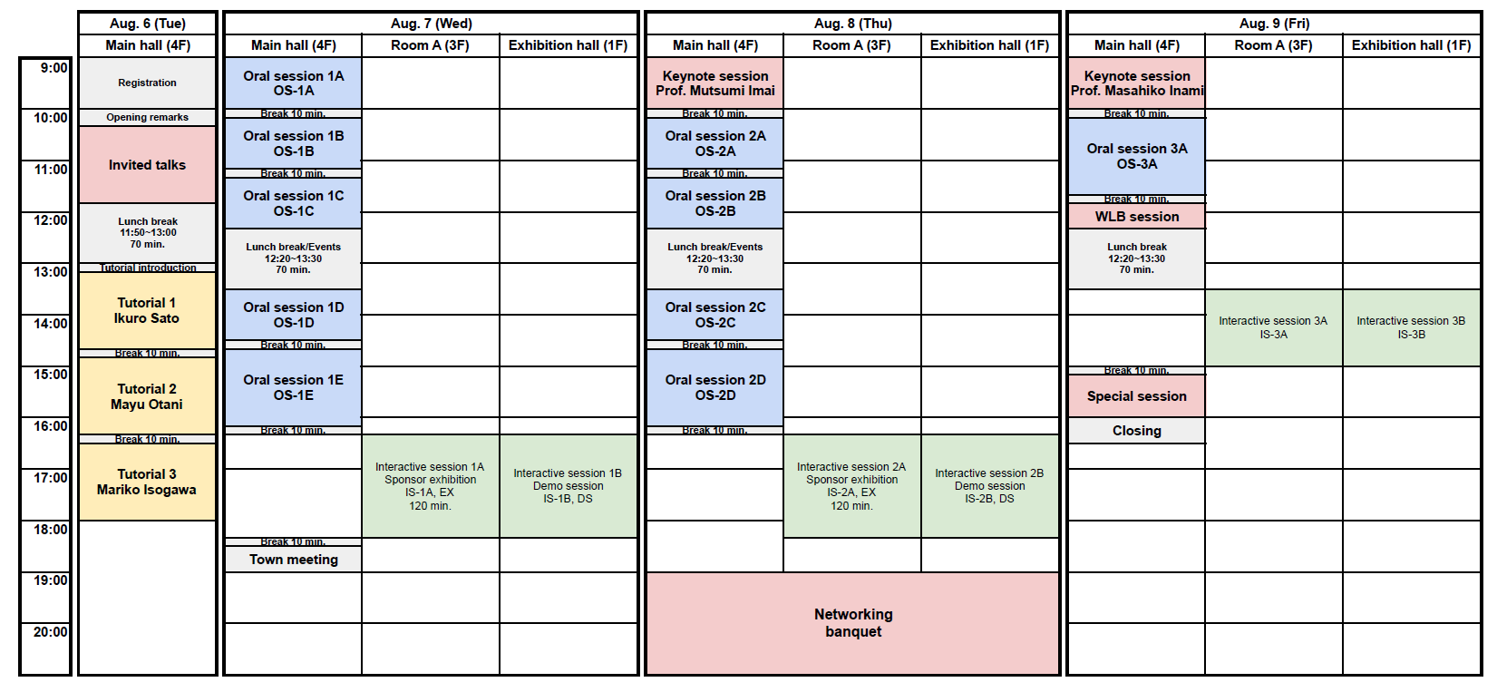 Timetable | MIRU 2024